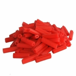 Ramplug Plástico 3/16 Rojo Bolsa 100 Unidades Ferreteria
