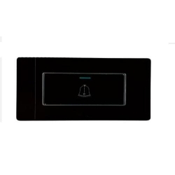 Lumistar pulsador timbre elite P-Empotrar negro 127-250V 10Amp